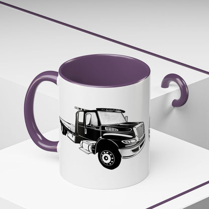 Flatbed Tow Truck 2-Tone Coffee Mug