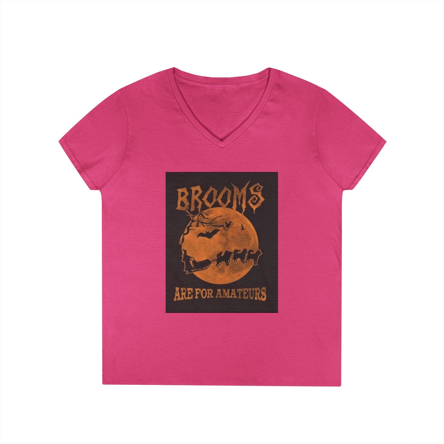 Brooms Are For Amateurs Women's V-Neck T-Shirt