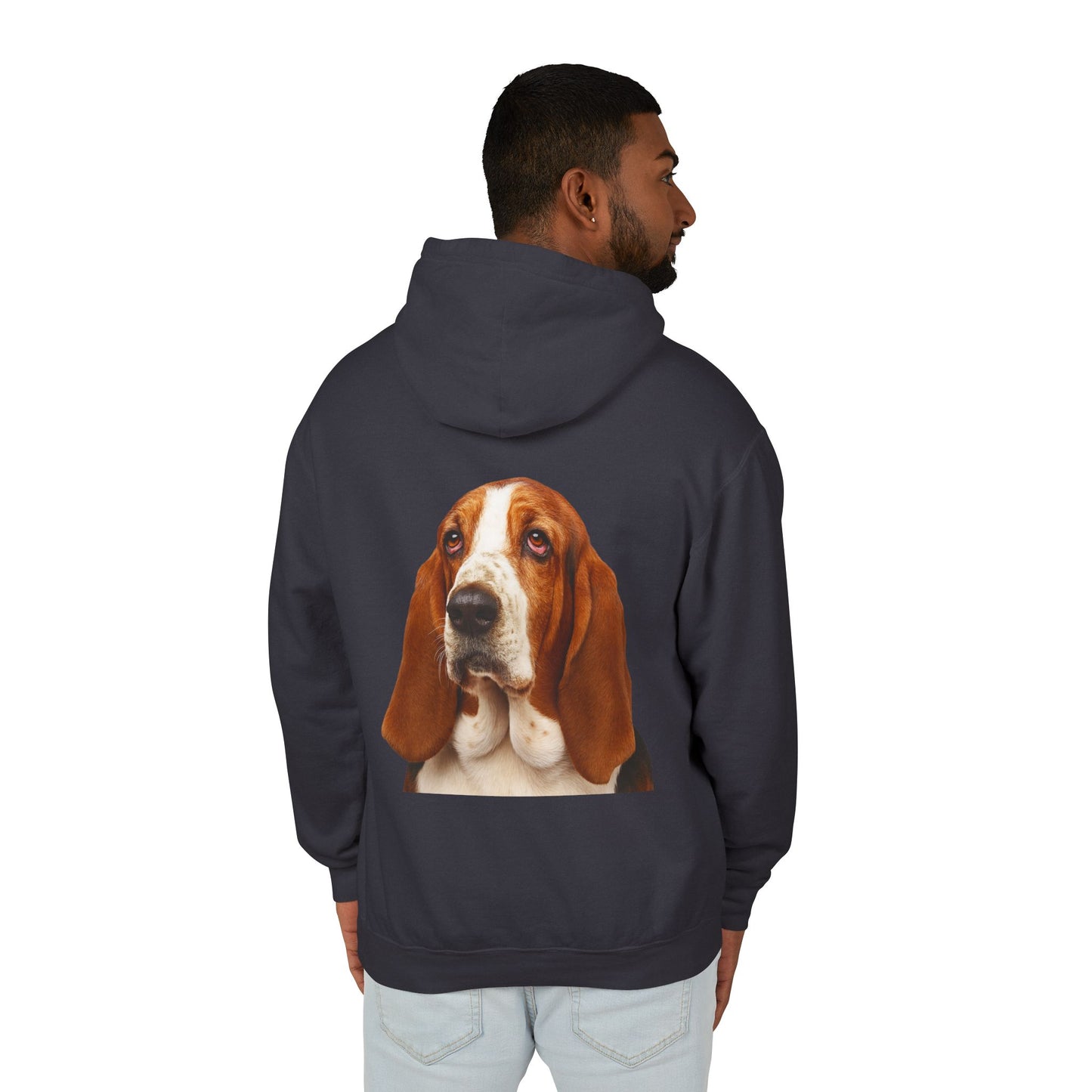 Basset Head Unisex Lightweight Hoodie