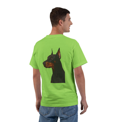 Doberman Head Men's Short-Sleeve Crewneck Tee