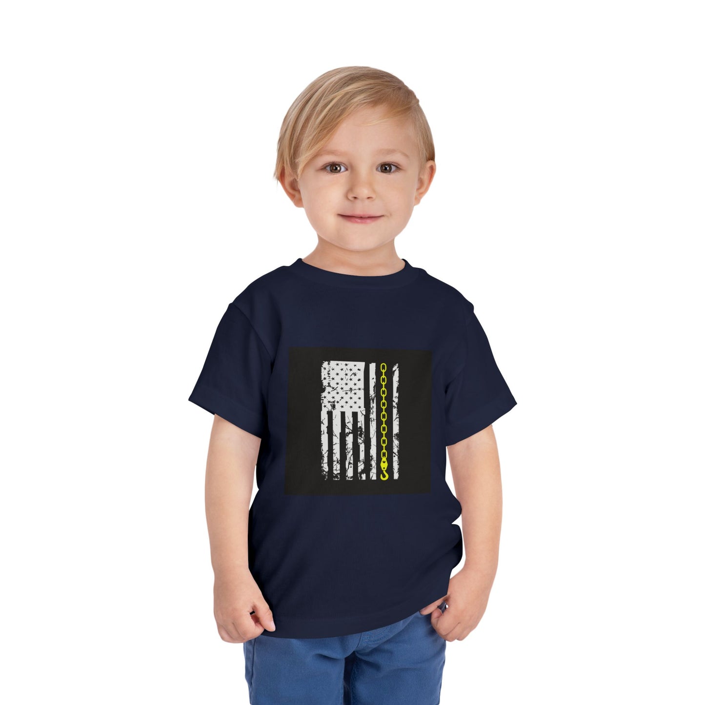 Thin Yellow Line Toddler Unisex Short Sleeve Crewneck Tee
