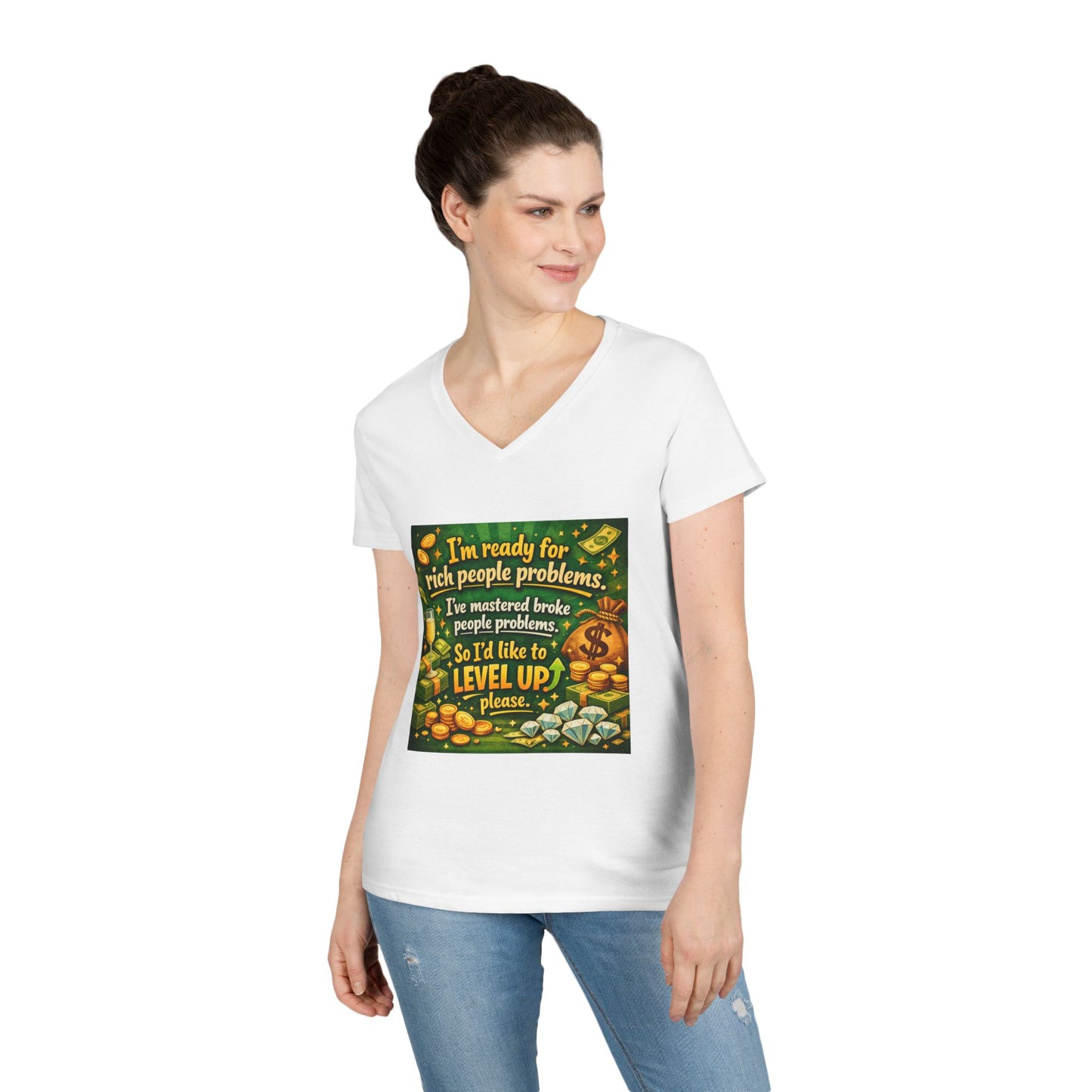 Level Up Women's V-Neck T-Shirt