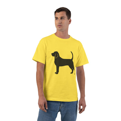 Bloodhound Silhouette Men's Short-Sleeve Crewneck Tee