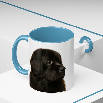 Newfie Head 2-Tone Coffee Mug