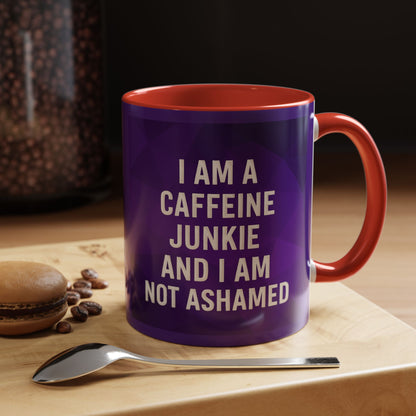 Caffeine Junkie 2-Tone Coffee Mug