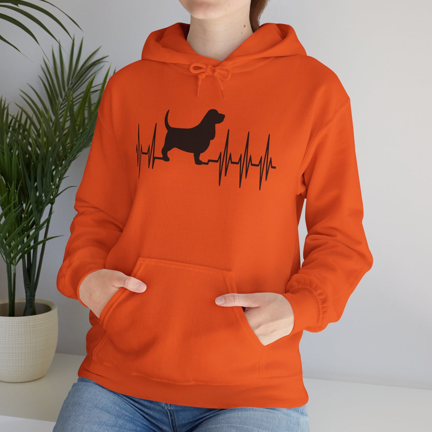 My Heart Beats For Bassets Unisex Hoodie