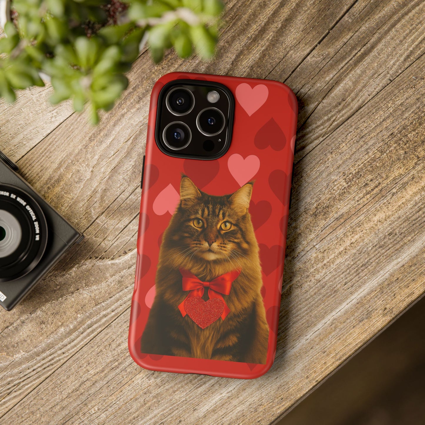 Cupid's Companion Cat iPhone Case