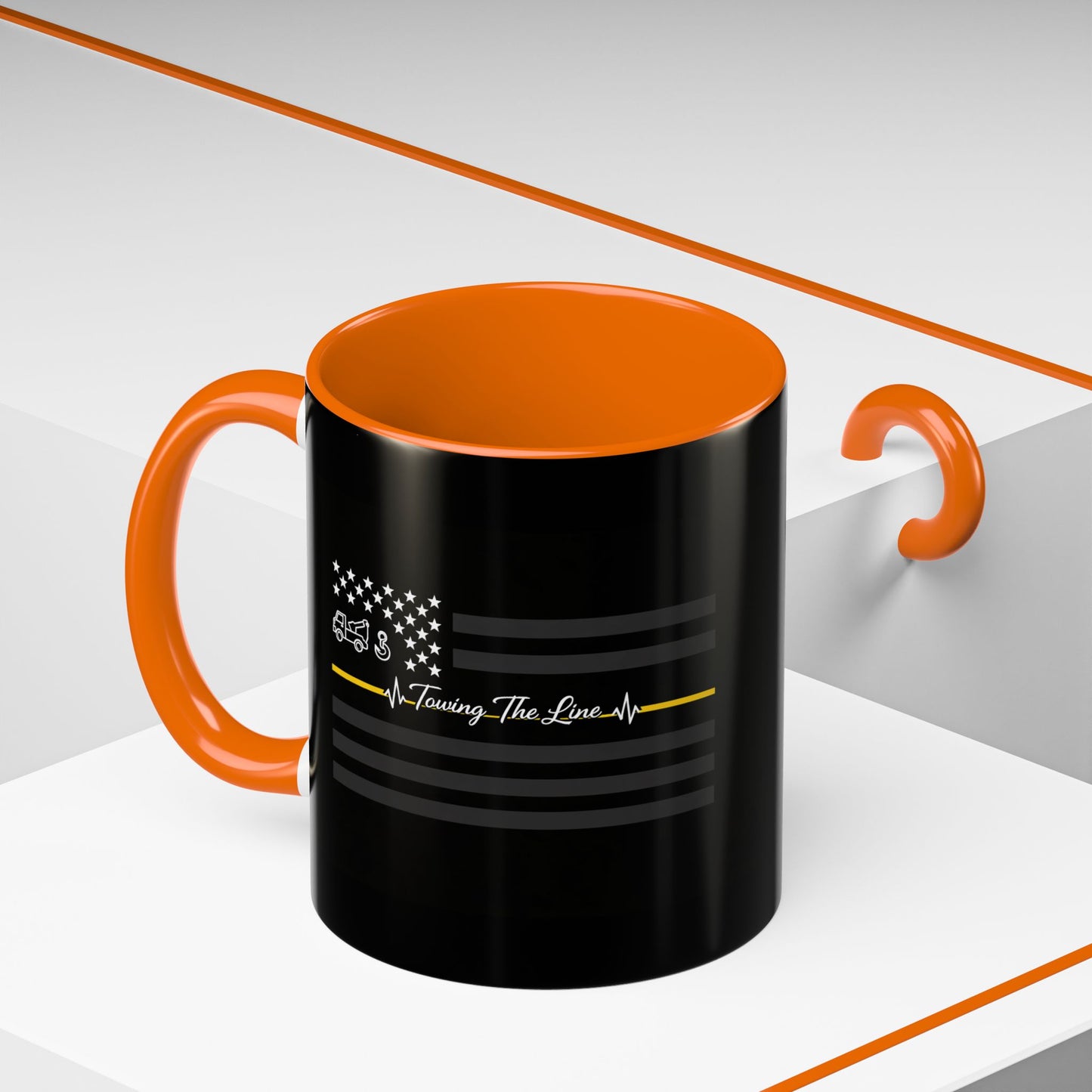 Thin Yellow Line 2-Tone Coffee Mug