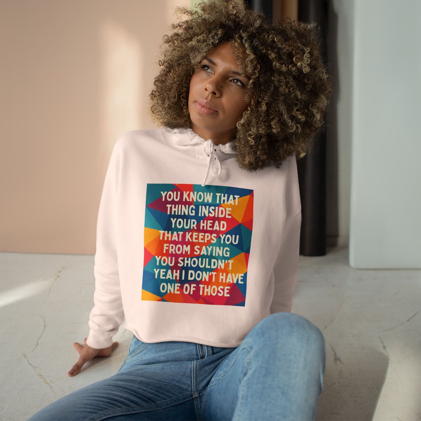 No Filter Women's Crop Hoodie