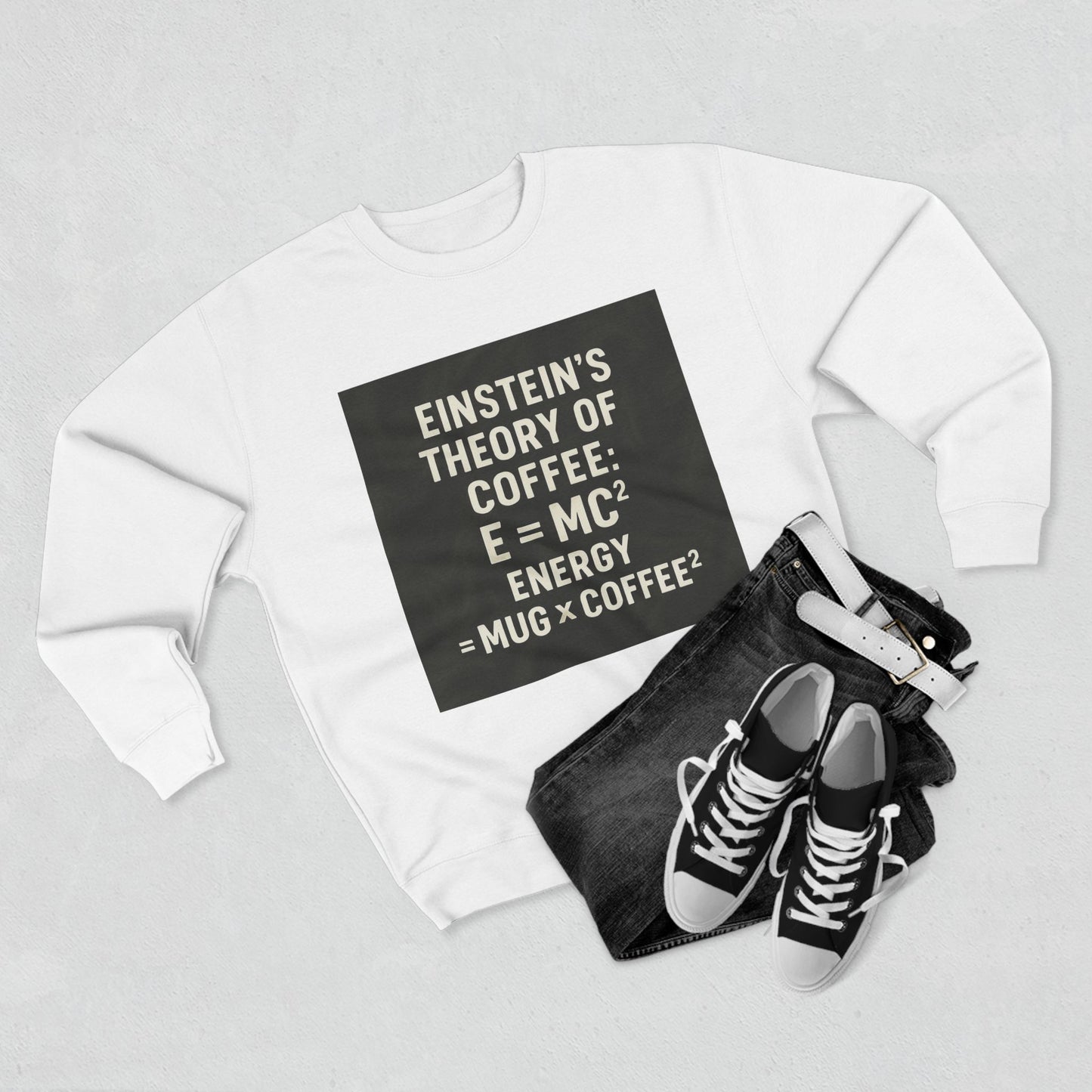 Einstein's Theory Of Coffee Unisex Crewneck Sweatshirt