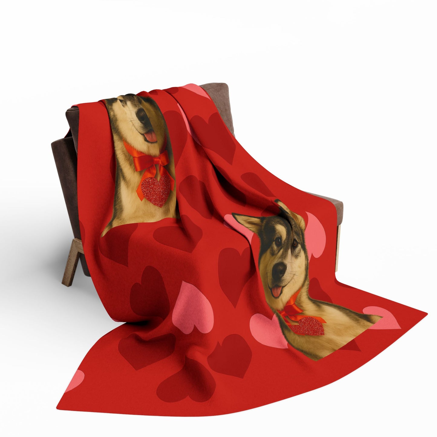 Cupid's Companion Malamute Arctic Fleece Blanket