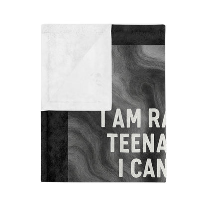 Raising Teenagers Velveteen Microfiber Blanket