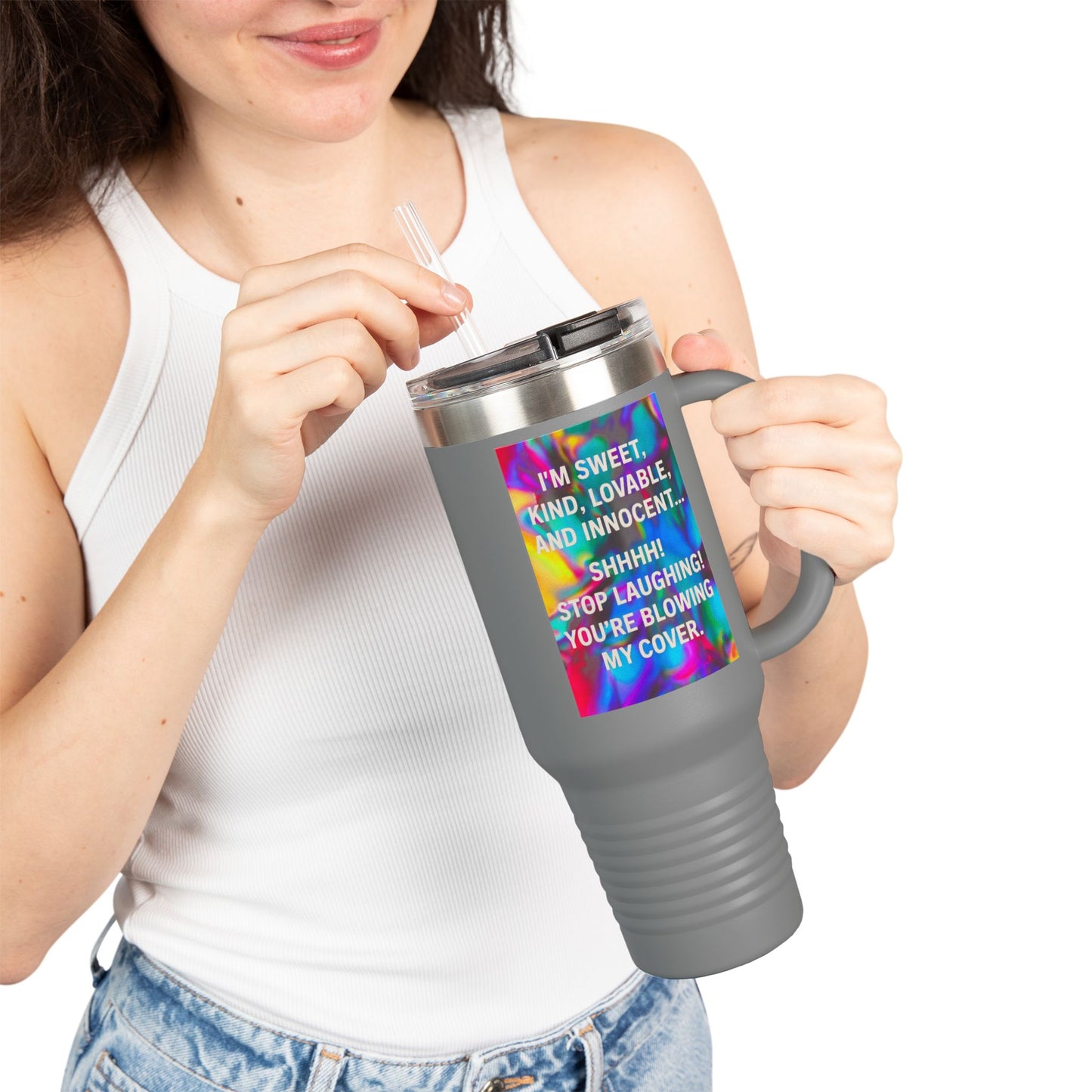 Blowing My Cover Insulated Travel Mug