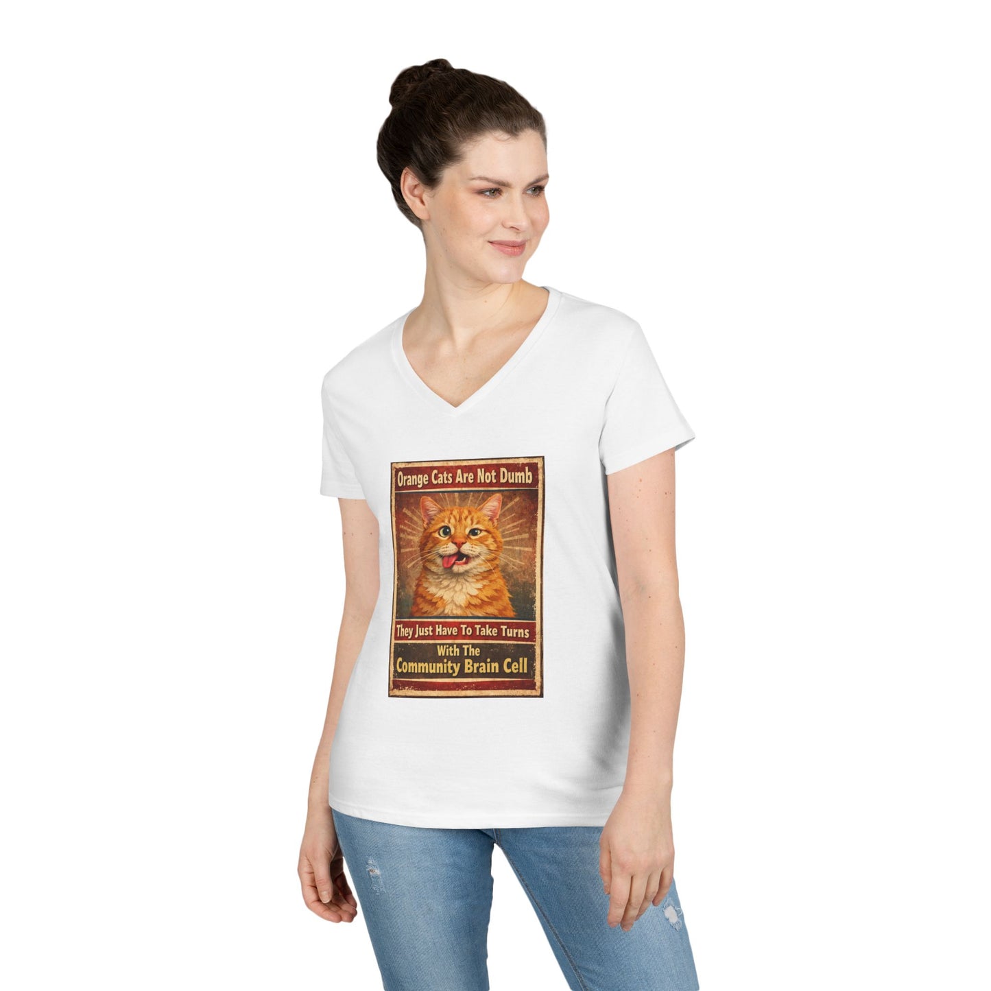 Community Brain Cell Women's V-Neck T-Shirt