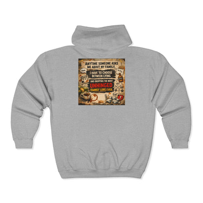 Unhinged Family Unisex Full Zip Hoodie