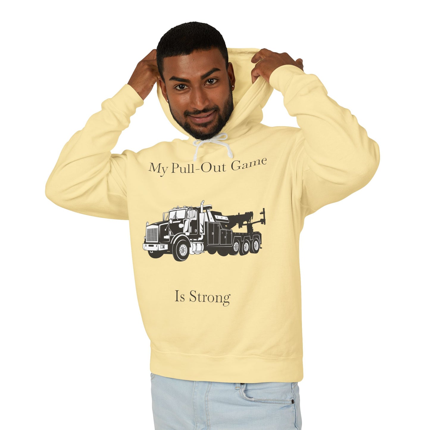 Pull Out Heavy Tow Truck Unisex Lightweight Hoodie