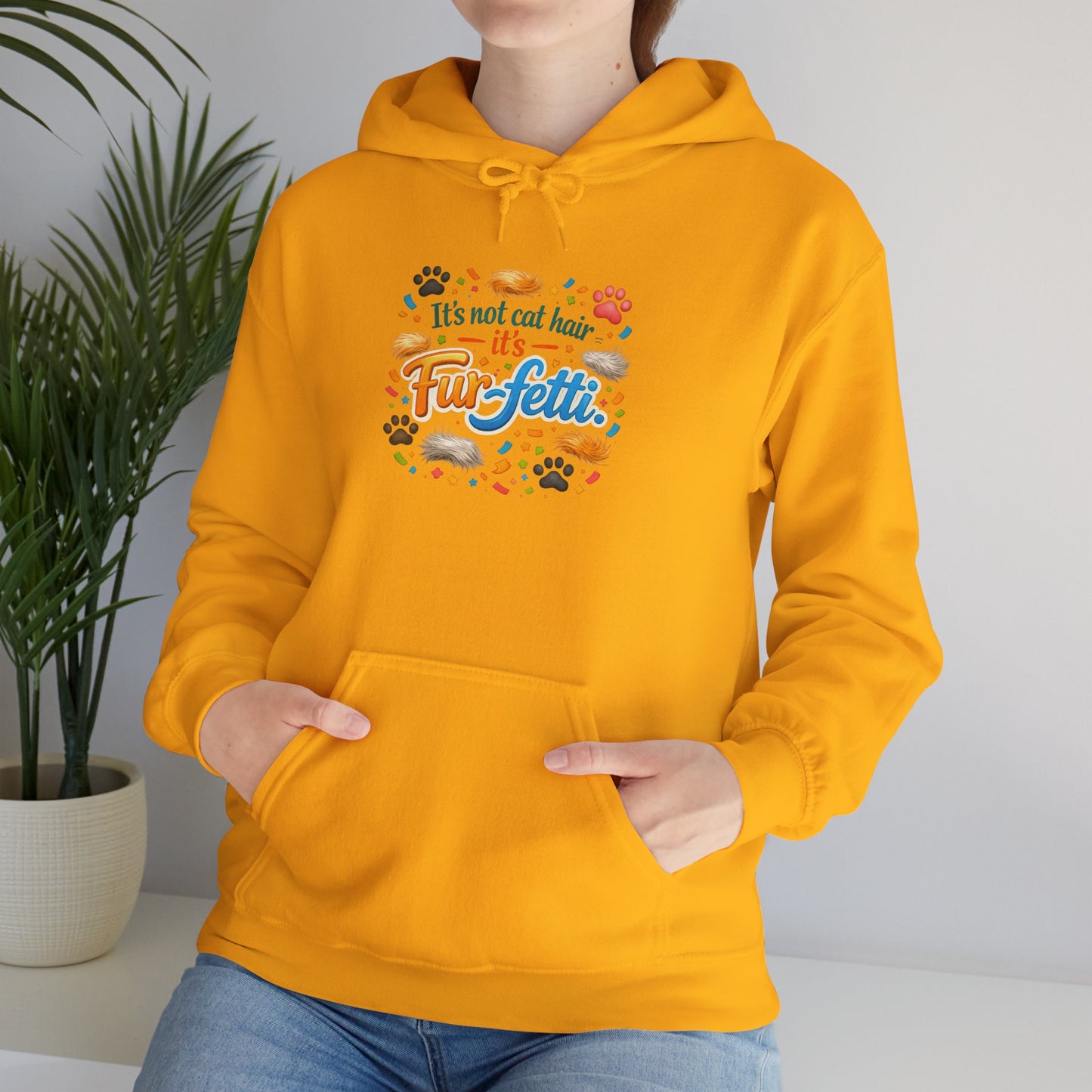 Fur-Fetti Cat Unisex Hoodie