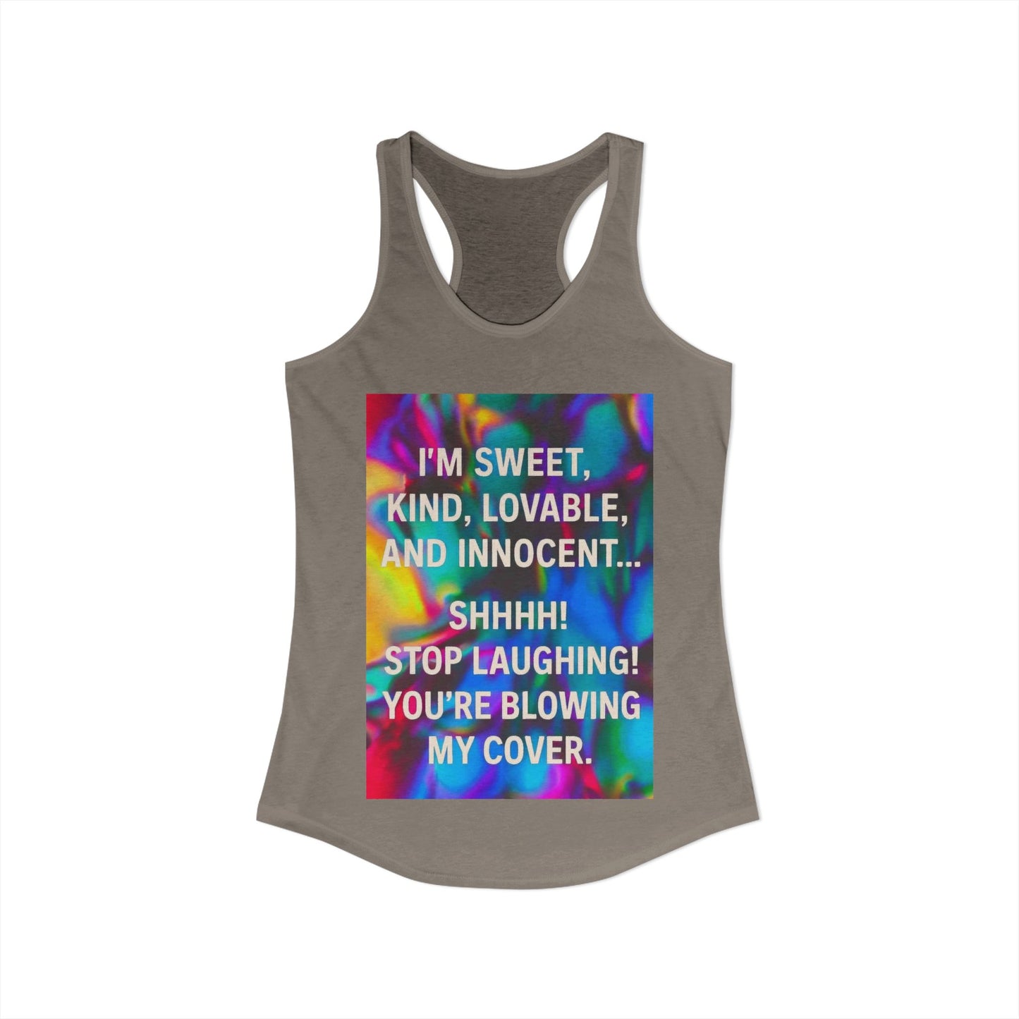 Blowing My Cover Women's Racerback Tank