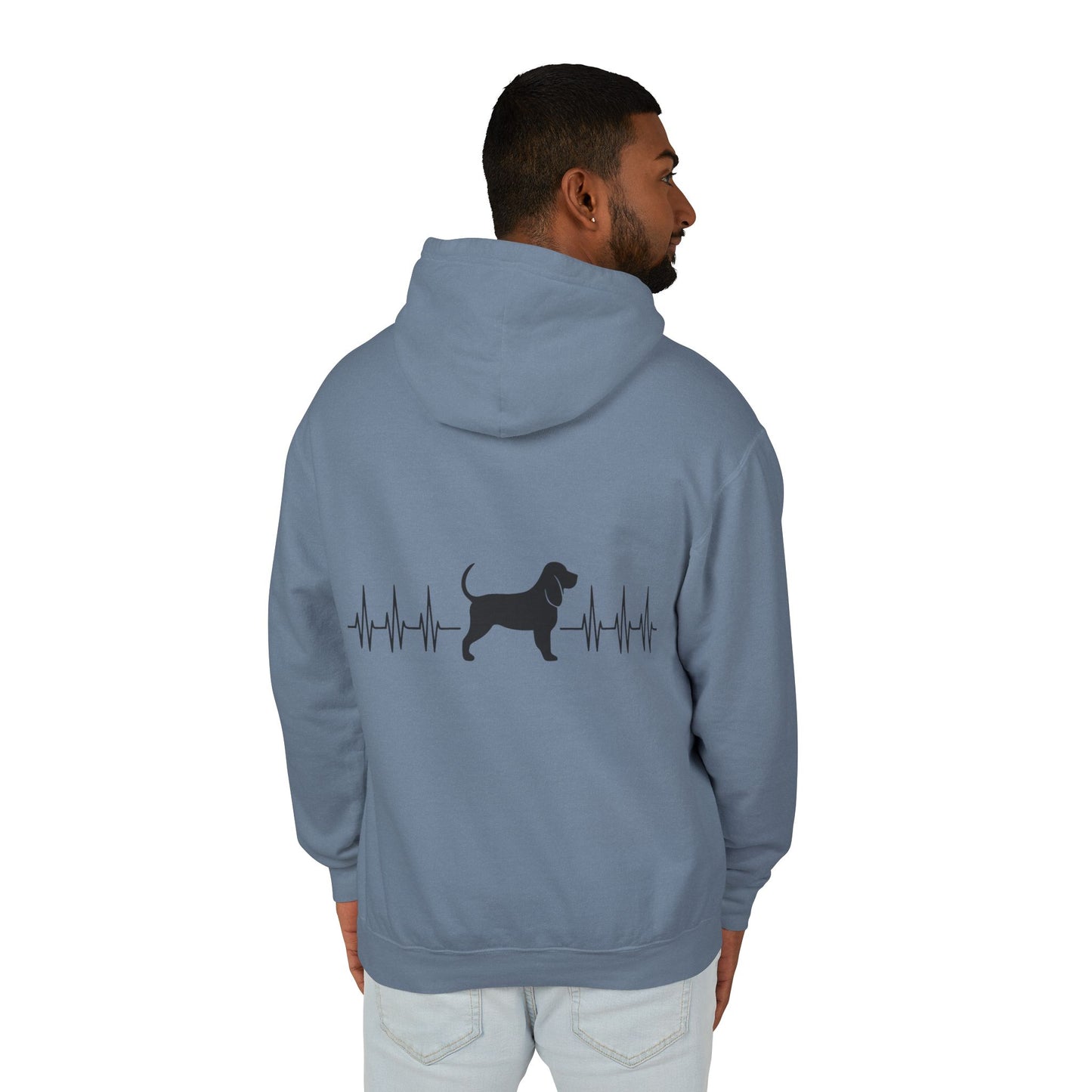 My Heart Beats For Bloodhounds Unisex Lightweight Hoodie