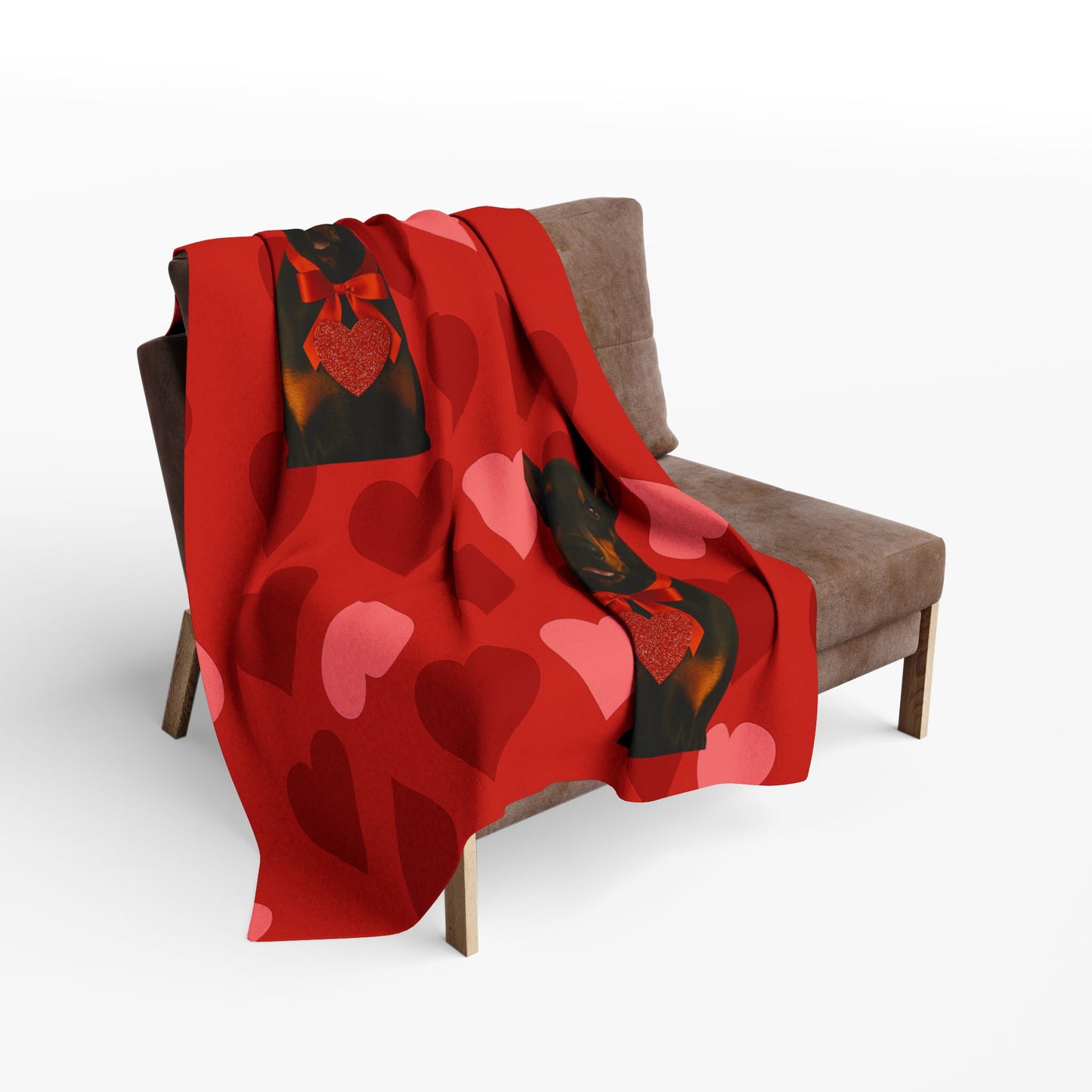 Cupid's Companion Doberman Arctic Fleece Blanket