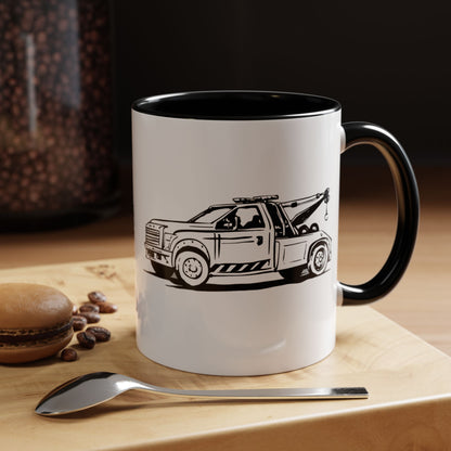 Wheel Lift Tow Truck 2-Tone Coffee Mug