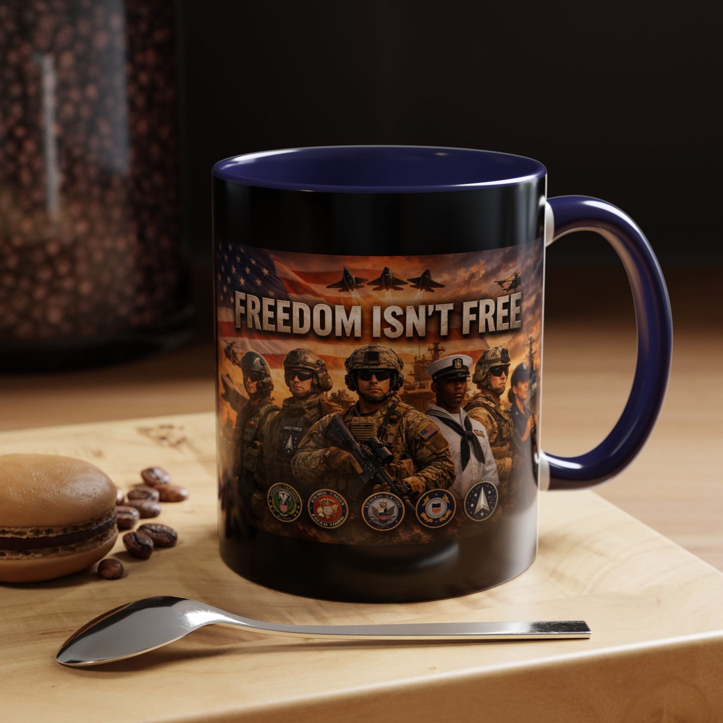 Freedom Isn't Free 2-Tone Coffee Mug