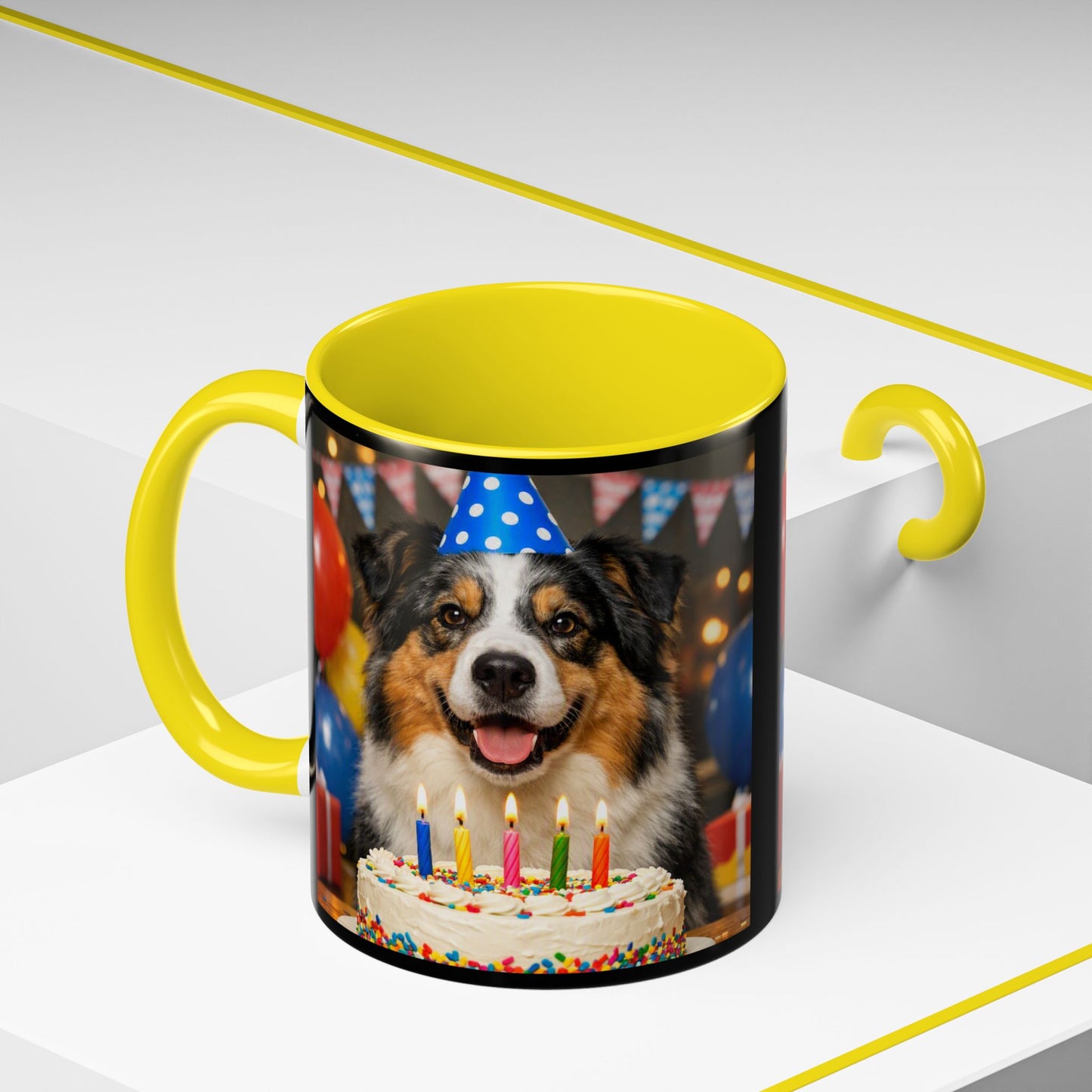 Birthday Buddy Aussie 2-Tone Coffee Mug
