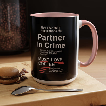Partner In Crime 2-Tone Coffee Mug