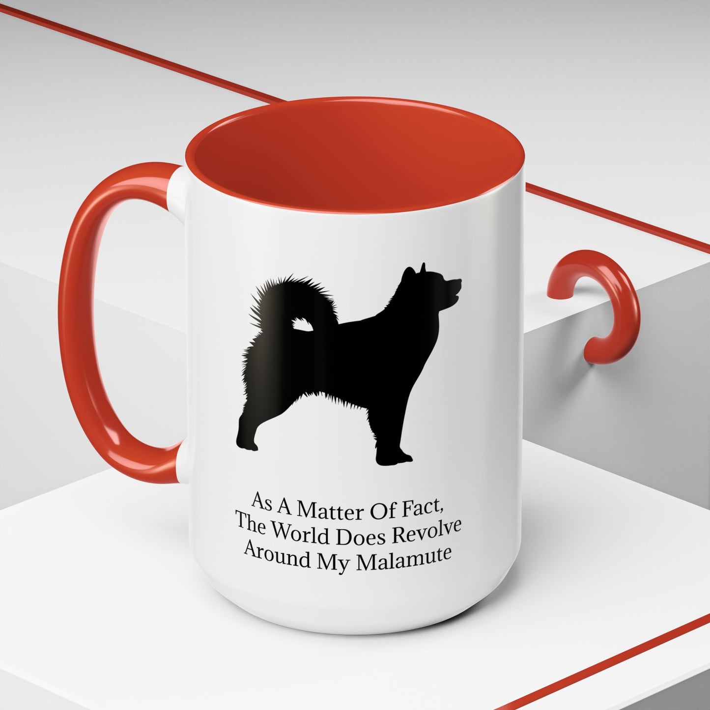 Matter Of Fact Malamute 2-Tone Coffee Mug