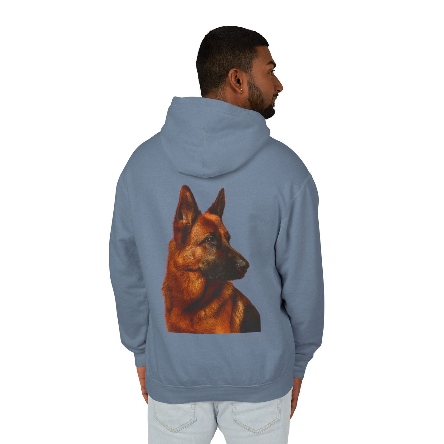 German Shepherd Head Unisex Lightweight Hoodie