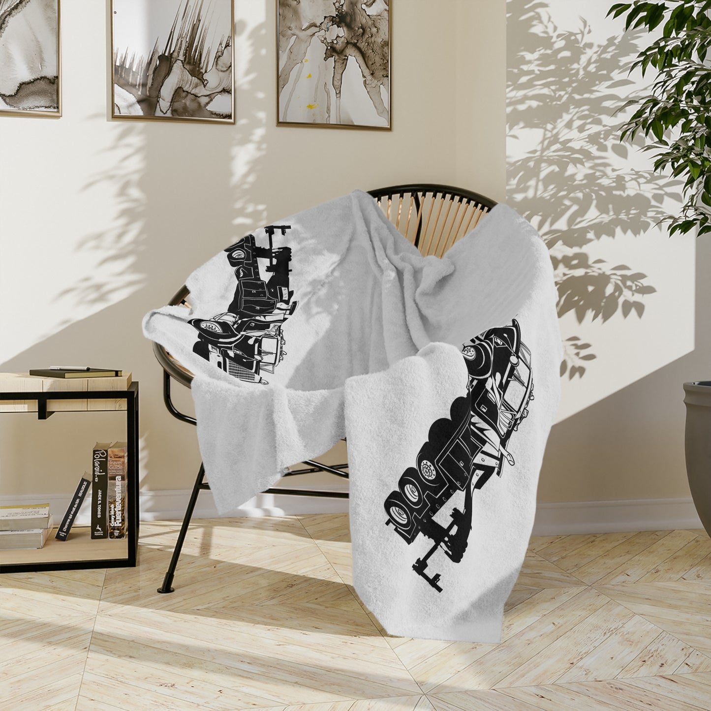 Heavy Tow Truck Velveteen Microfiber Blanket