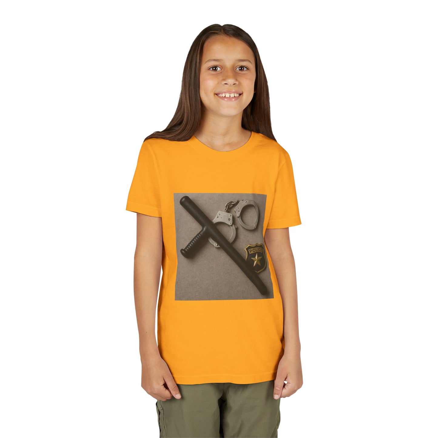 Law Enforcement Appreciation Youth Unisex Short Sleeve Crewneck Tee