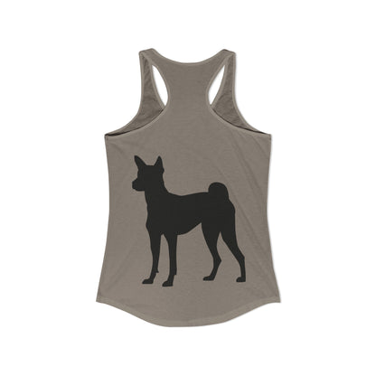 Basenji Silhouette Women's Racerback Tank