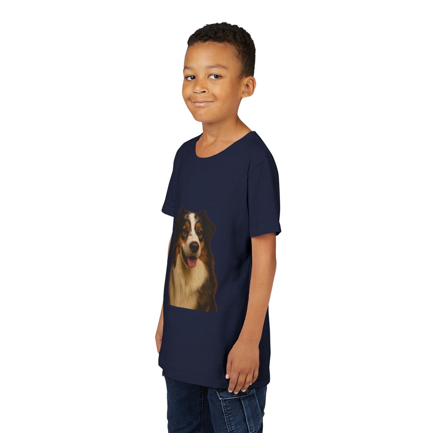 Aussie Head Youth Unisex Short Sleeve Crewneck Tee