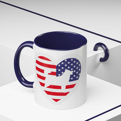 Malamute Flag 2-Tone Coffee Mug