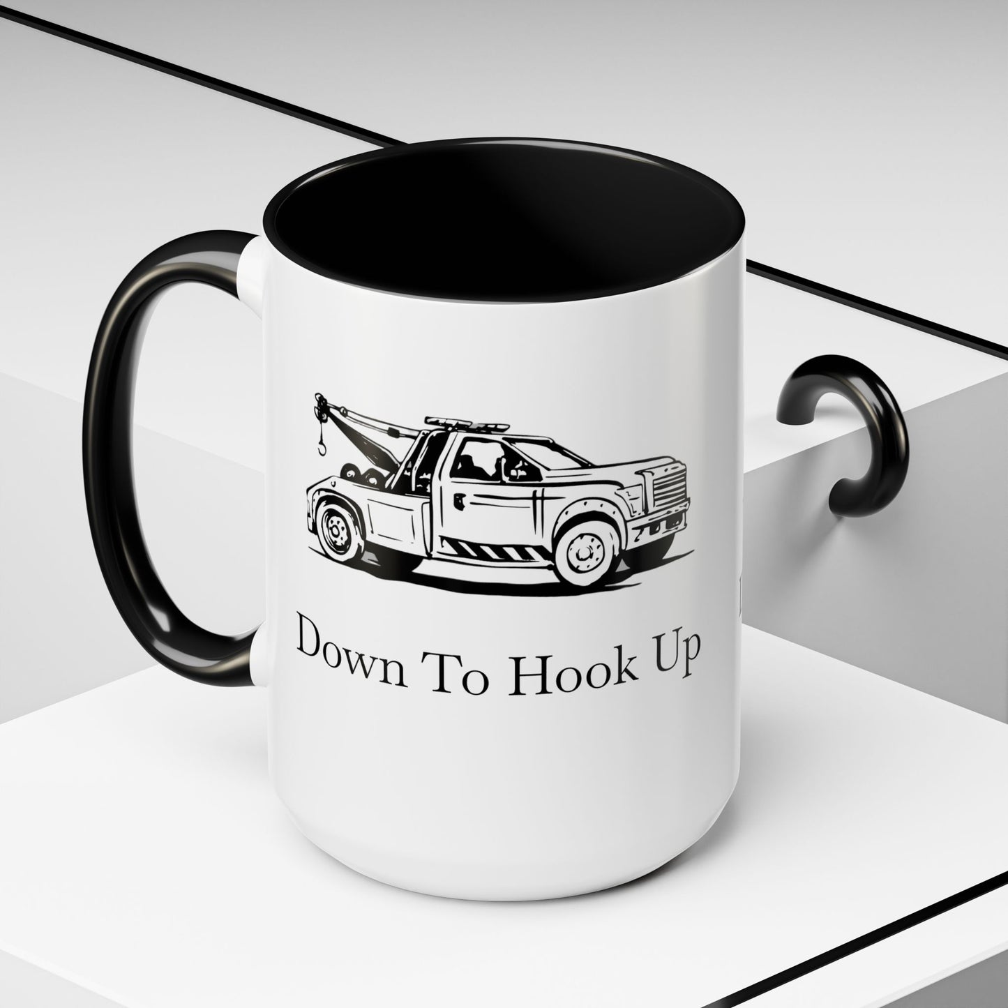 Down To Hook Up 2-Tone Coffee Mug