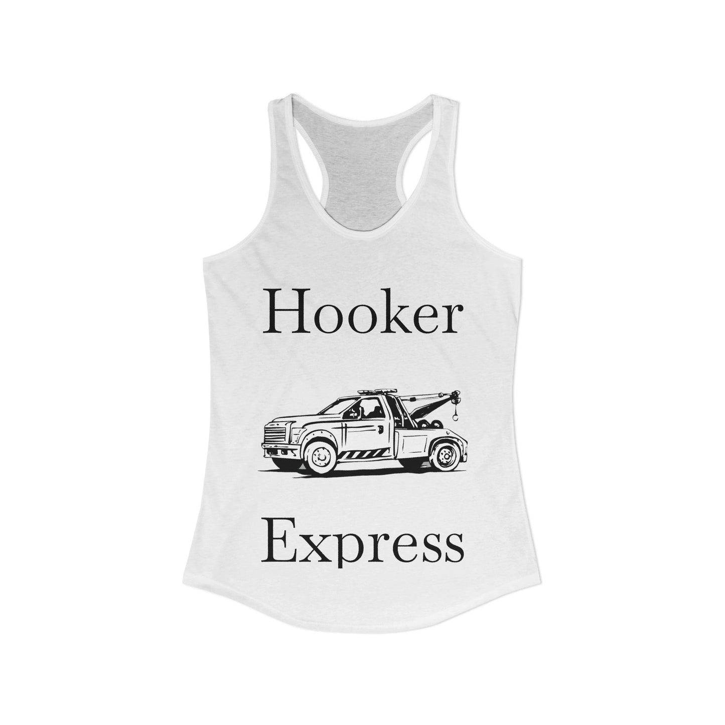 H**ker Express Wheel Lift Tow Truck Women's Racerback Tank