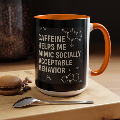 Socially Acceptable 2-Tone Coffee Mug