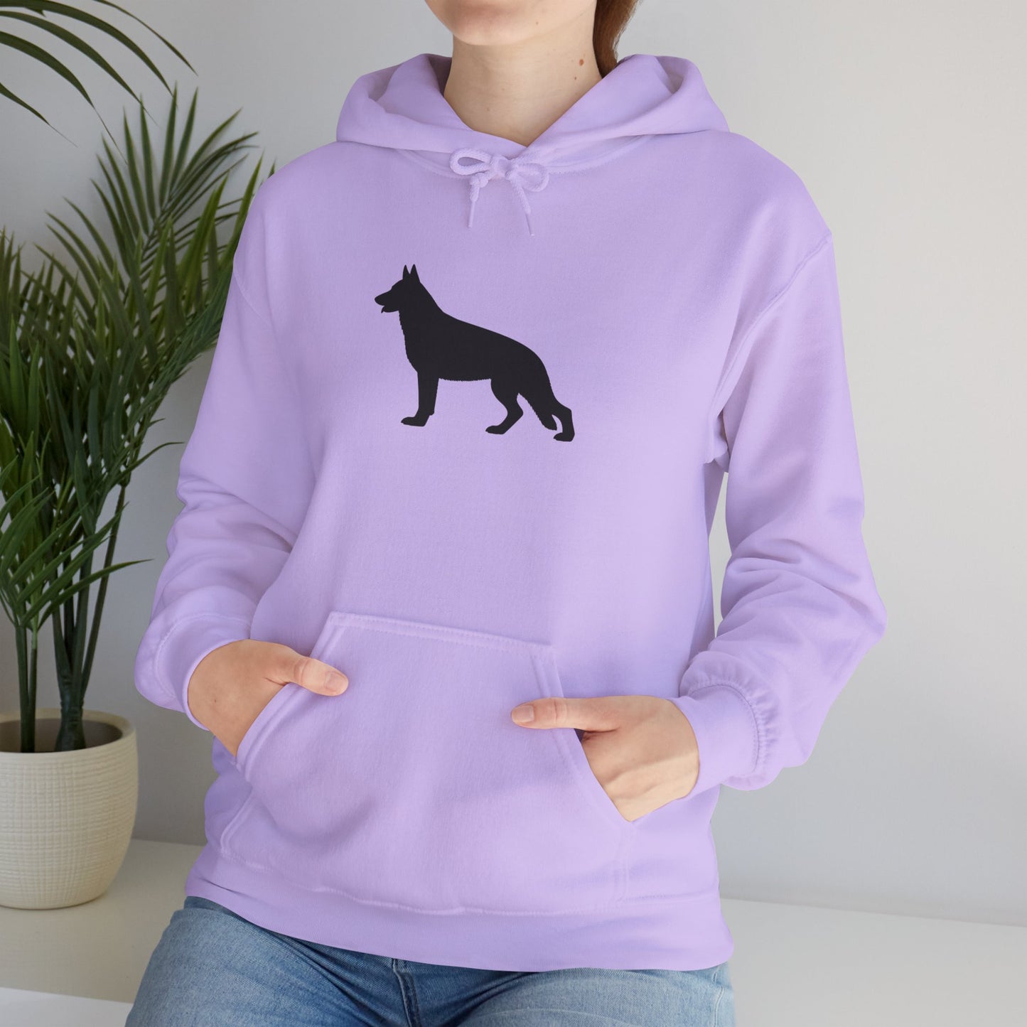 German Shepherd Silhouette Unisex Hoodie