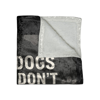 Drinks Stronger Crushed Velvet Blanket