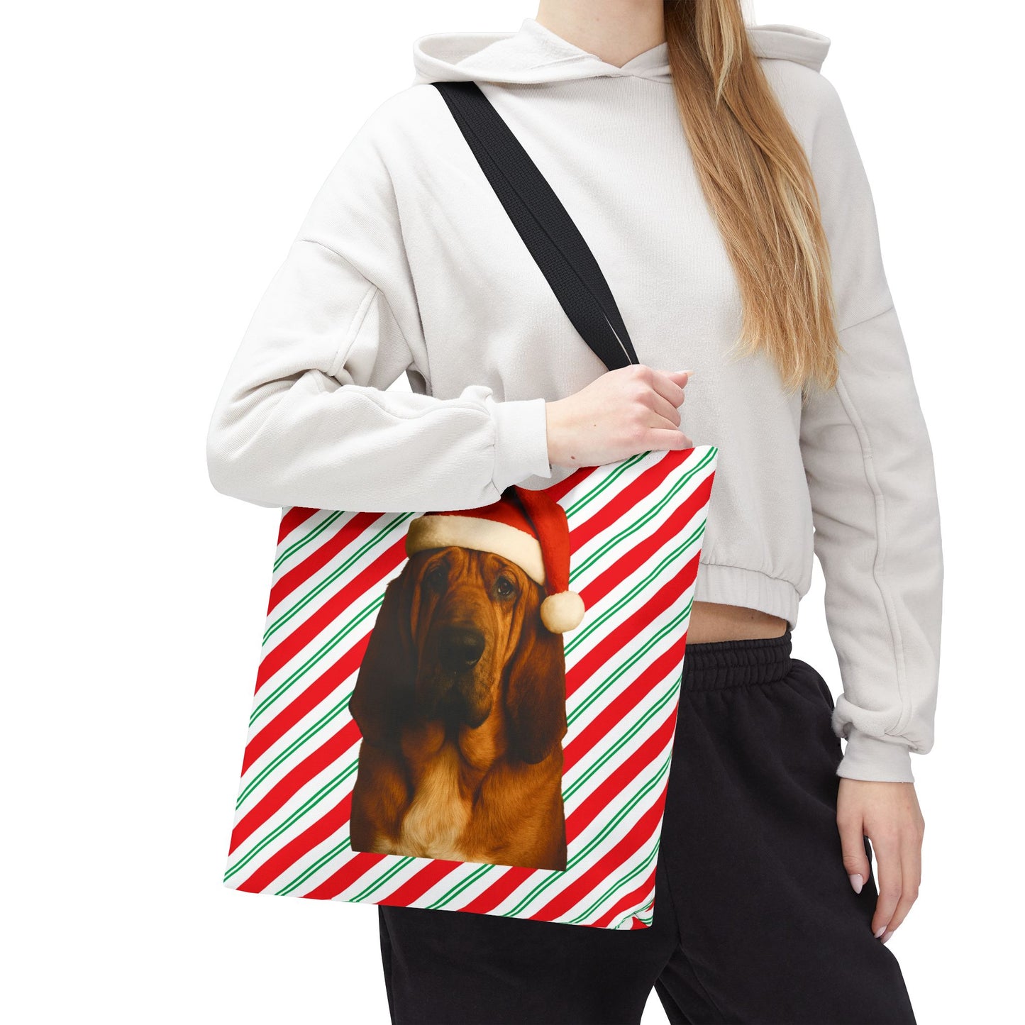 Santa Paws Bloodhound Tote Bag