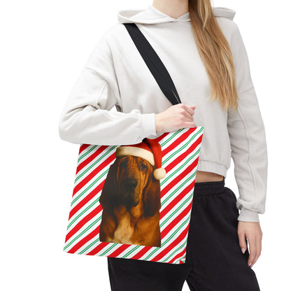 Santa Paws Bloodhound Tote Bag