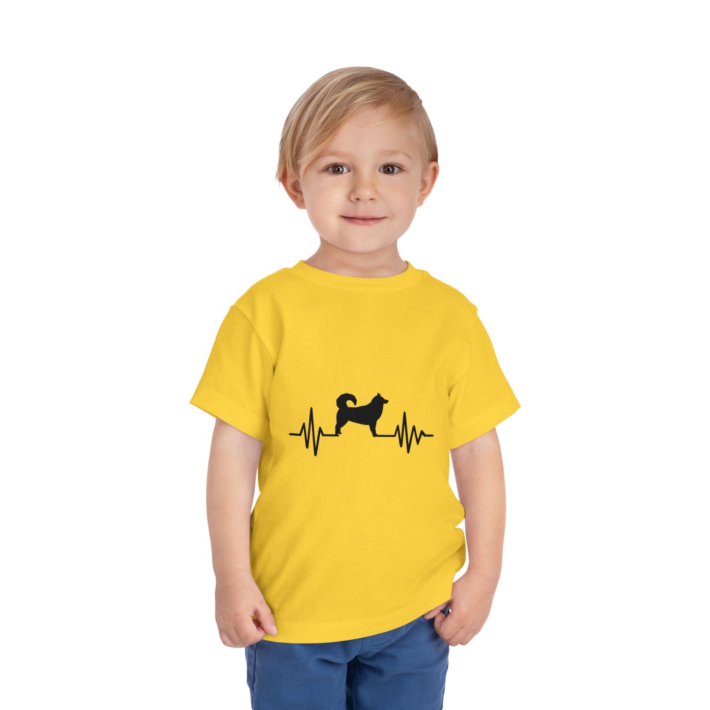 My Heart Beats For Malamutes Toddler Unisex Short Sleeve Crewneck Tee