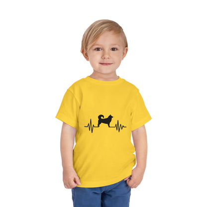 My Heart Beats For Malamutes Toddler Unisex Short Sleeve Crewneck Tee