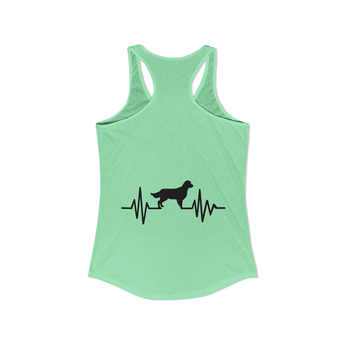 My Heart Beats For Goldens Women's Racerback Tank