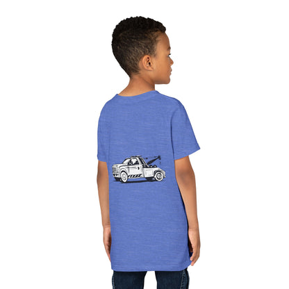 Wheel Lift Tow Truck Youth Unisex Short Sleeve Crewneck Tee