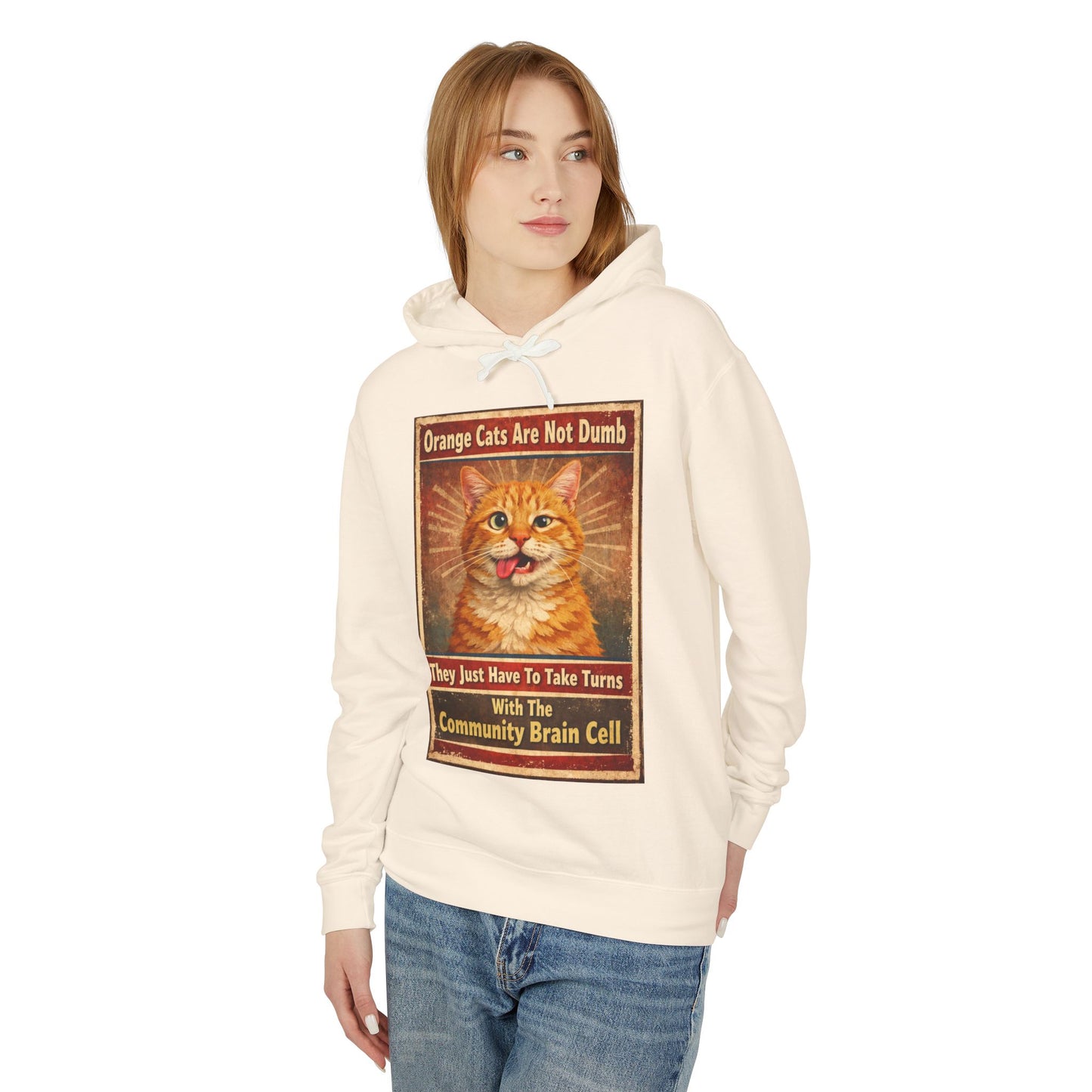 Community Brain Cell Unisex Lightweight Hoodie