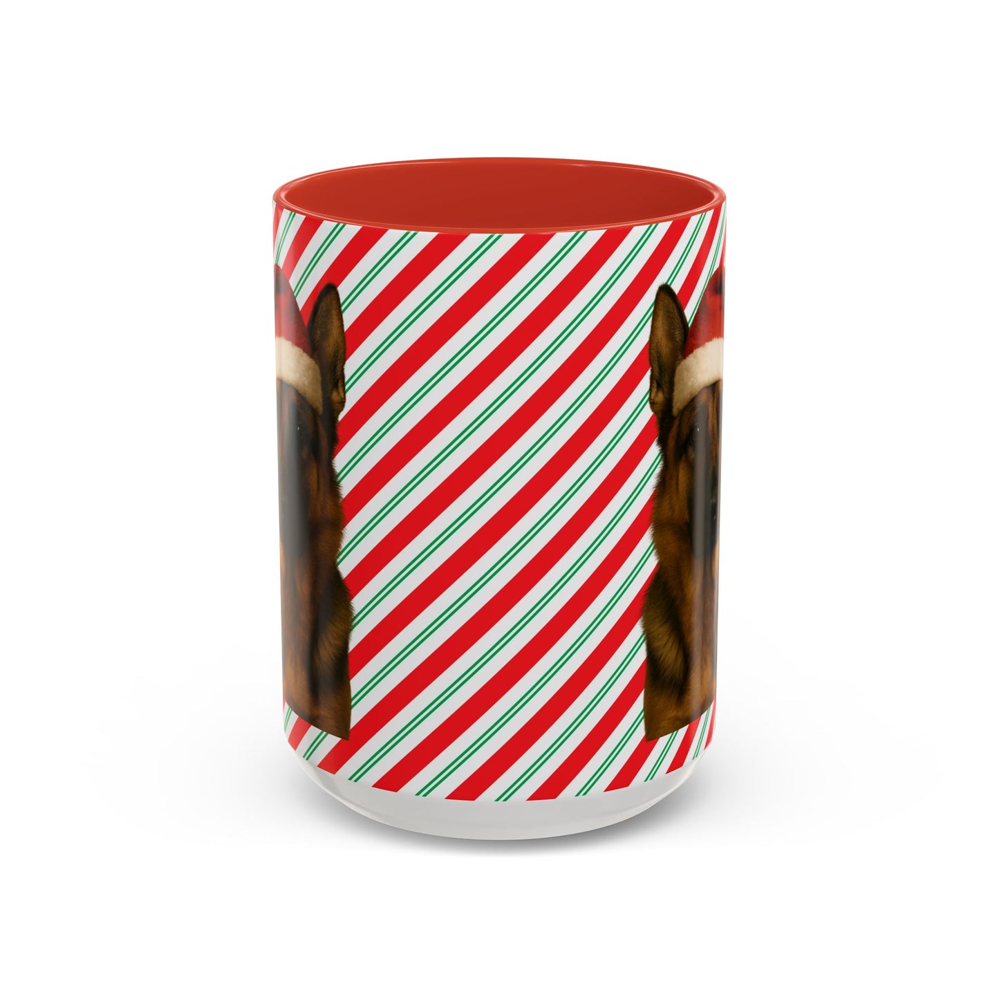 Santa Paws German Shepherd 2-Tone Coffee Mug