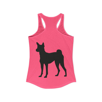 Basenji Silhouette Women's Racerback Tank