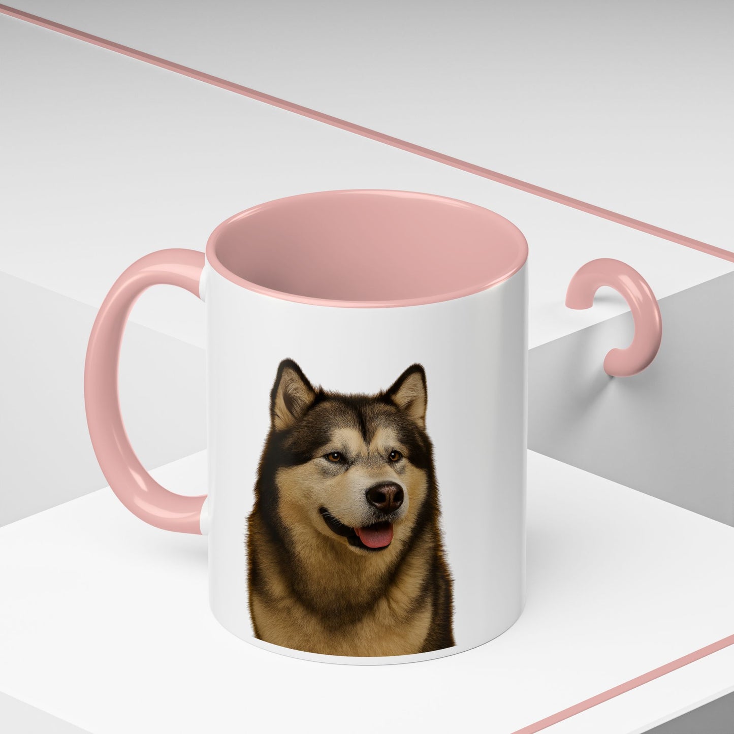 Malamute Head 2-Tone Coffee Mug